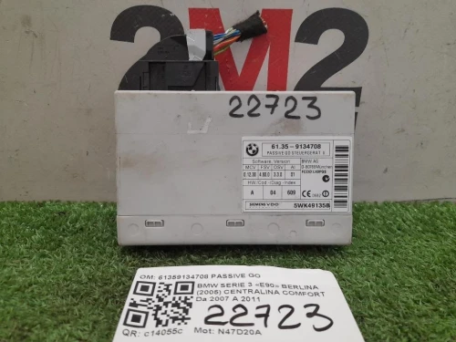 Centralina Comfort 61359134708 PASSIVE GO Bmw Serie 3 E90 Berlina 2005