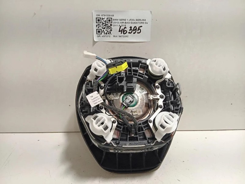 Air-bag Guidatore 6791330-08 Bmw Serie 1 F20 Berlina 2012