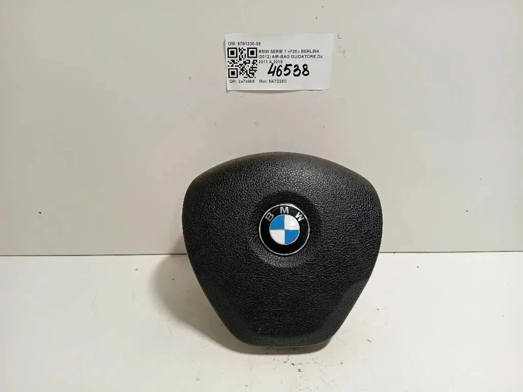 Air-bag Guidatore 6791330-08 Bmw Serie 1 F20 Berlina 2012