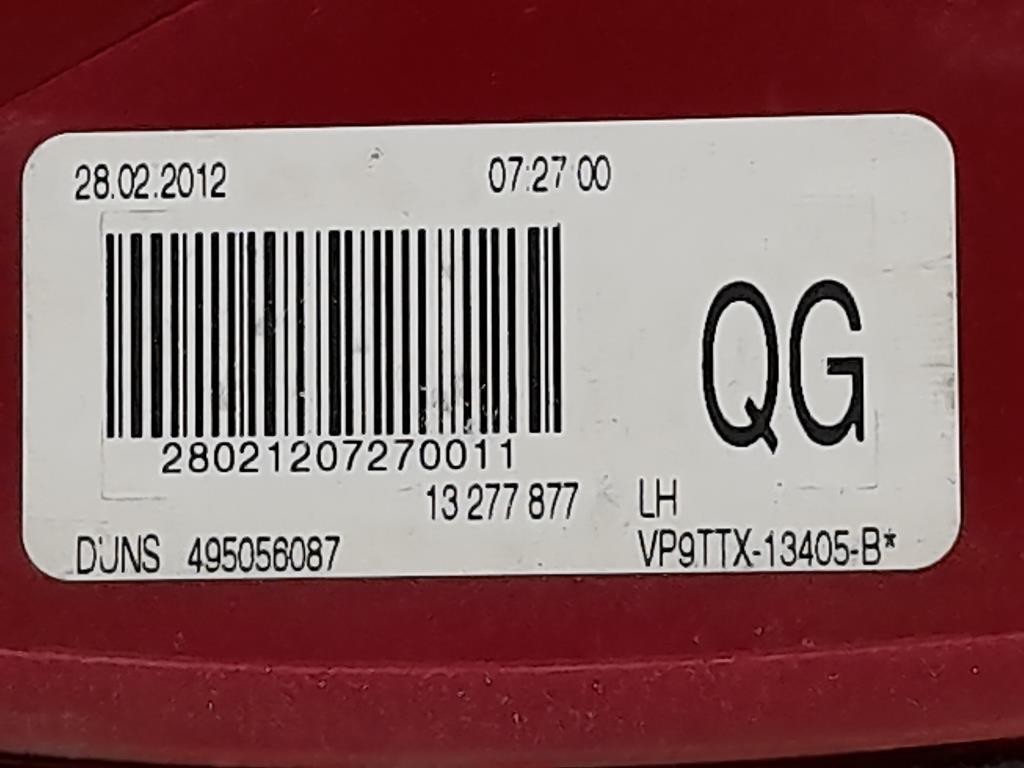 Fanale POST SX 13277877 Opel Insignia A 2013