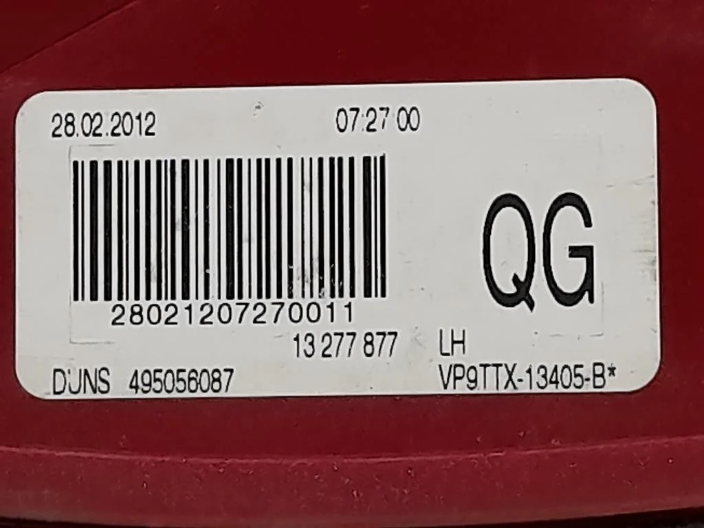 Fanale POST SX 13277877 Opel Insignia A 2013