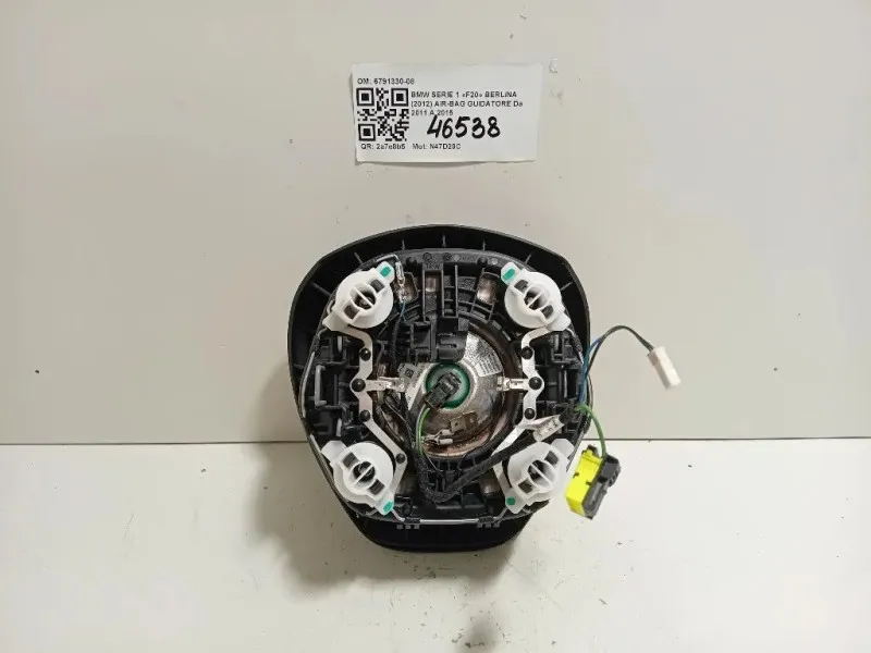 Air-bag Guidatore 6791330-08 Bmw Serie 1 F20 Berlina 2012