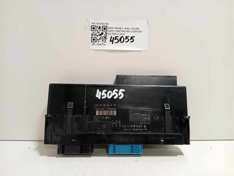 Centralina Comfort 532422128 Bmw Serie 3 E92 Coupe 2007