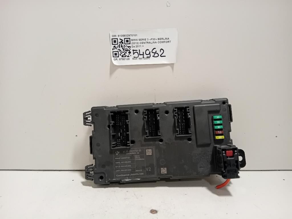 Centralina Comfort 6135932970101 Bmw Serie 3 F30 Berlina 2012