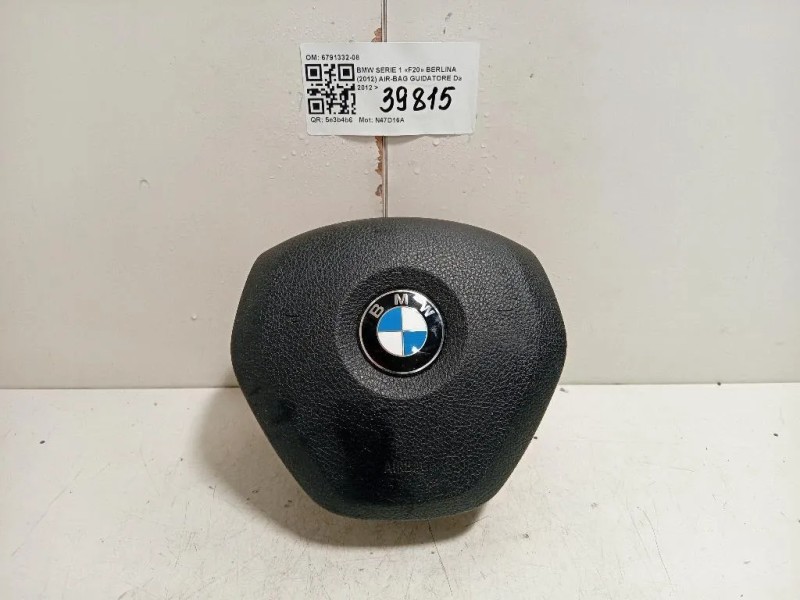 Air-bag Guidatore 6791332-08 Bmw Serie 1 F20 Berlina 2012