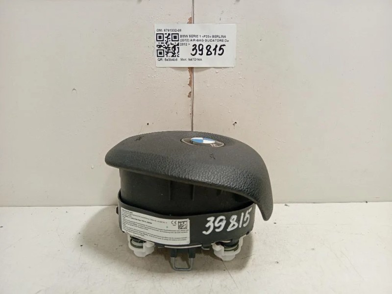 Air-bag Guidatore 6791332-08 Bmw Serie 1 F20 Berlina 2012