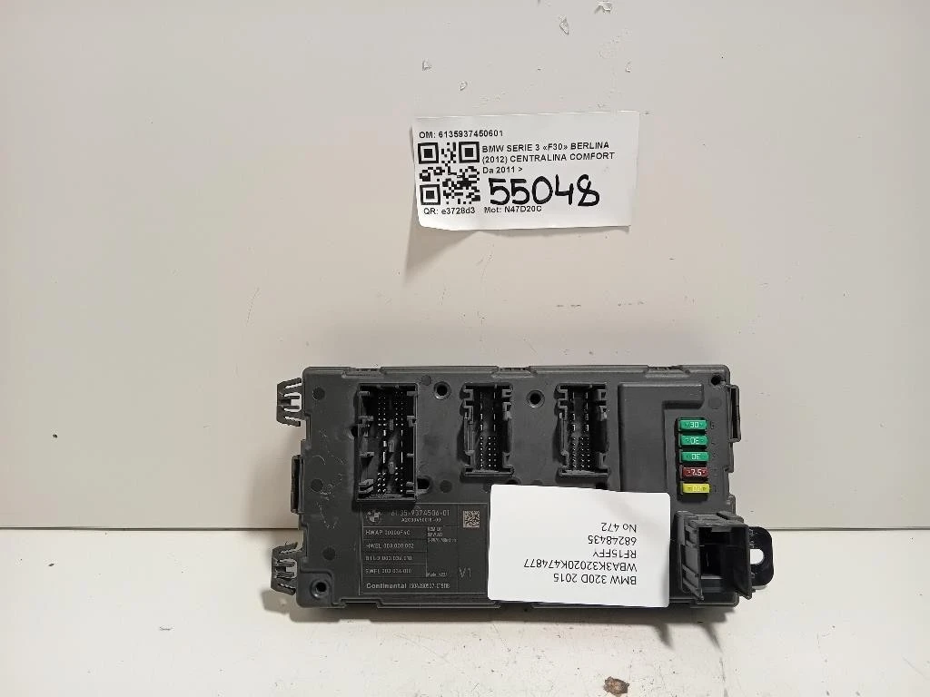 Centralina Comfort 6135937450601 Bmw Serie 3 F30 Berlina 2012