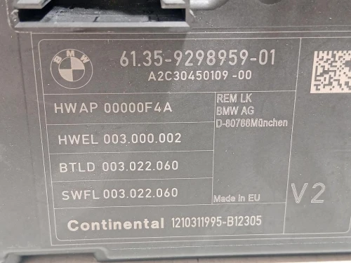 Centralina Comfort 61359298959 Bmw Serie 3 F30 Berlina 2012