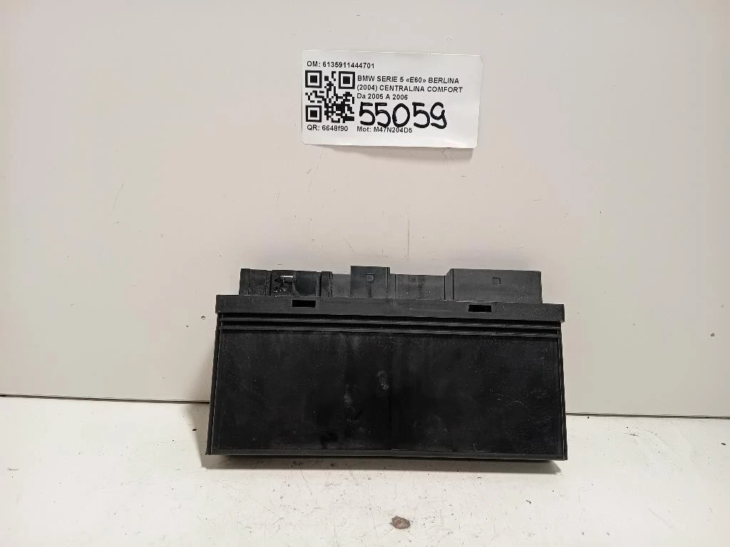 Centralina Comfort 6135911444701 Bmw Serie 5 E60 Berlina 2004