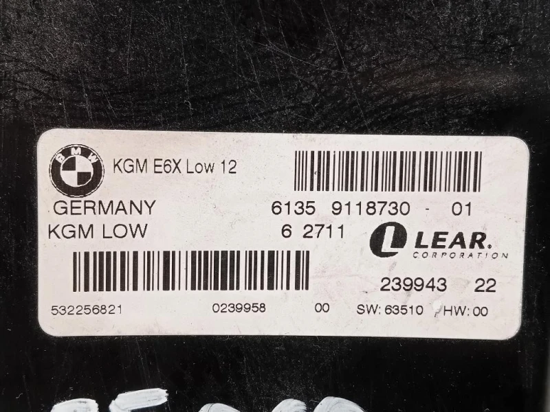 Centralina Comfort 6135911873001 Bmw Serie 5 E60 Berlina 2004