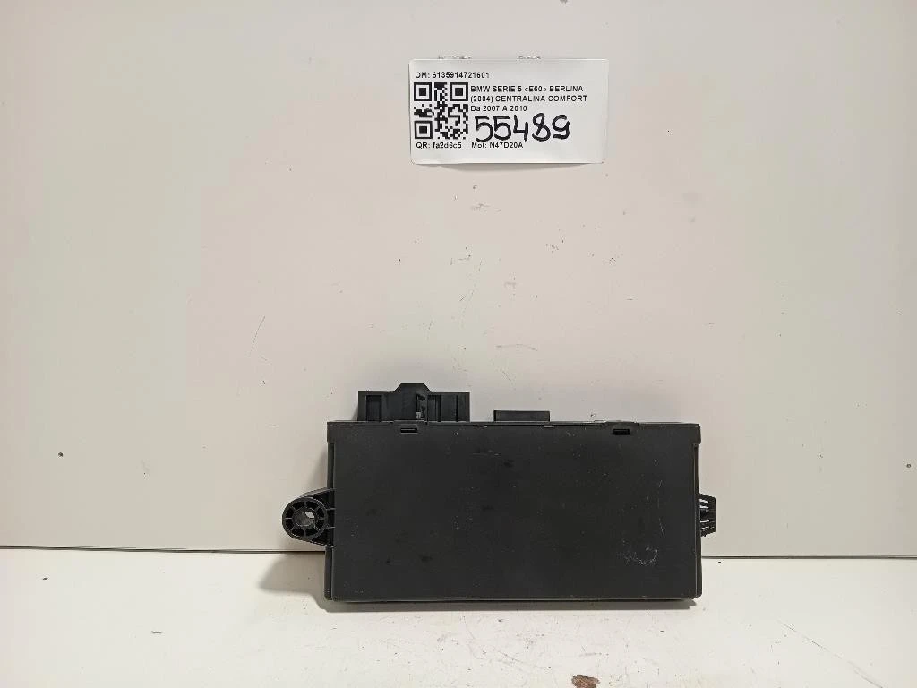 Centralina Comfort 6135914721601 Bmw Serie 5 E60 Berlina 2004