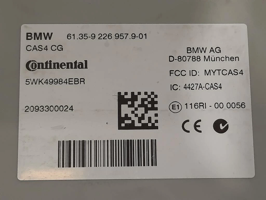 Centralina Comfort 6135-9 226 9579-01 Bmw Serie 5 F07 GT 2010