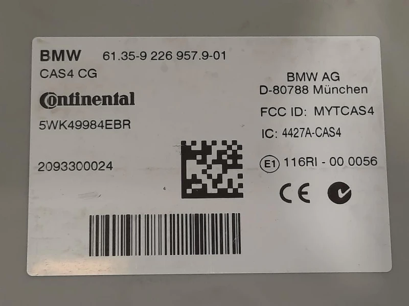 Centralina Comfort 6135-9 226 9579-01 Bmw Serie 5 F07 GT 2010