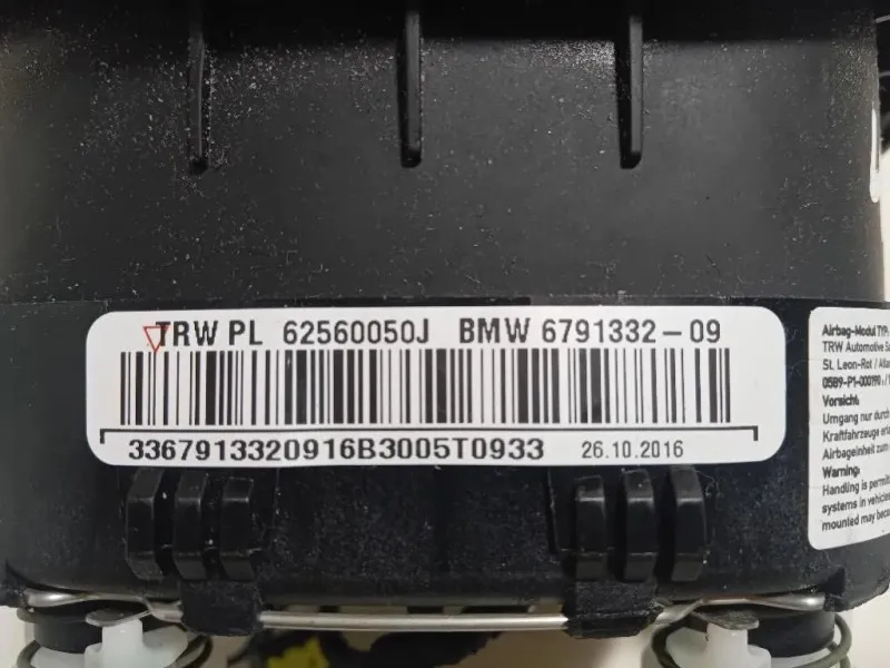 Air-bag Guidatore 6791332-09 Bmw Serie 1 F20 Berlina 2015