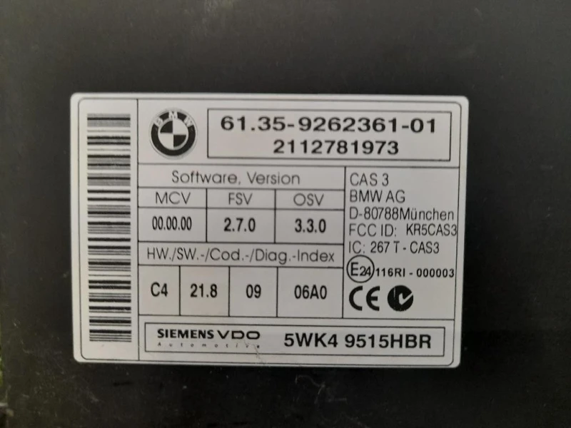 Centralina Comfort 61359262361 Bmw X1 F48 2015