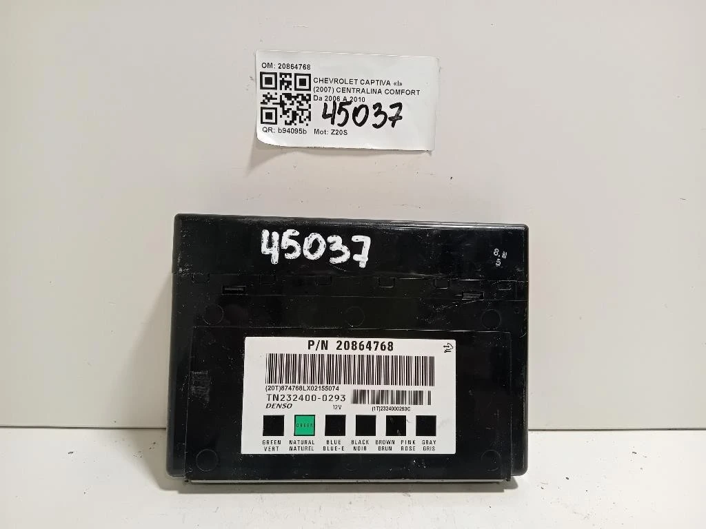 Centralina Comfort 20864768 Chevrolet Captiva I 2007