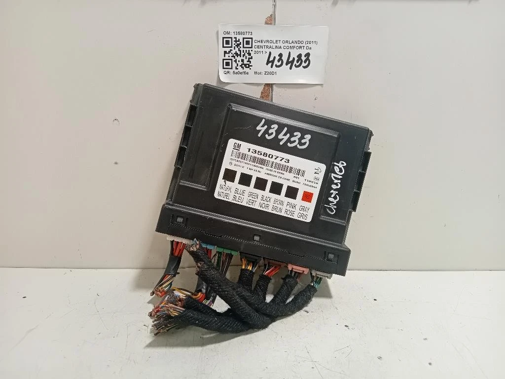 Centralina Comfort 13580773 Chevrolet Orlando 2011