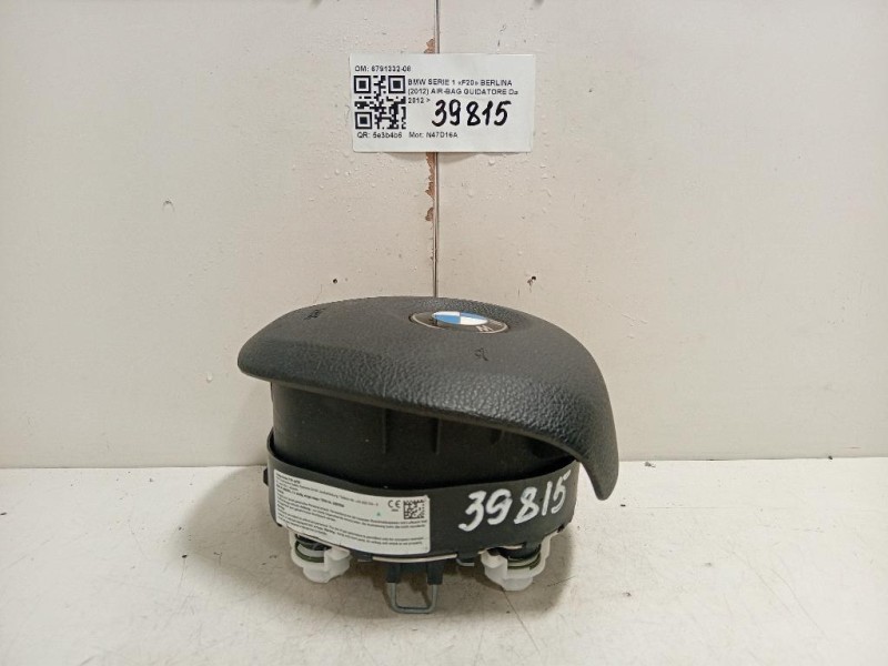 Air-bag Guidatore 6791332-08 Bmw Serie 1 F20 Berlina 2012