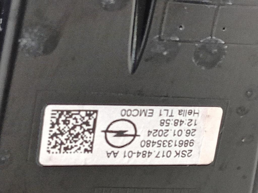 Fanale POST SX 9861335480 Opel Mokka B 2020