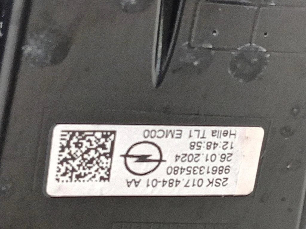 Fanale POST SX 9861335480 Opel Mokka B 2020