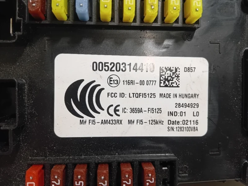 Centralina Comfort 520314410 Fiat 500X 2015