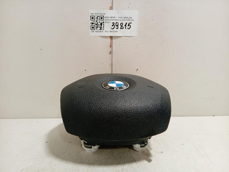 Air-bag Guidatore 6791332-08 Bmw Serie 1 F20 Berlina 2012