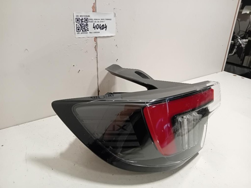 Fanale POST SX 9861335480 Opel Mokka B 2020