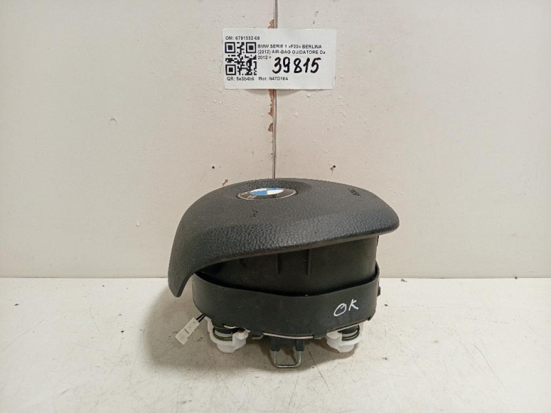 Air-bag Guidatore 6791332-08 Bmw Serie 1 F20 Berlina 2012
