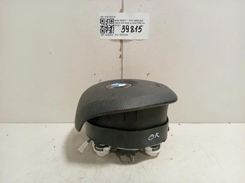 Air-bag Guidatore 6791332-08 Bmw Serie 1 F20 Berlina 2012