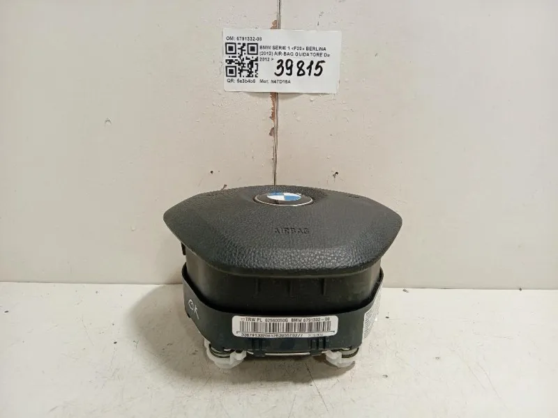 Air-bag Guidatore 6791332-08 Bmw Serie 1 F20 Berlina 2012