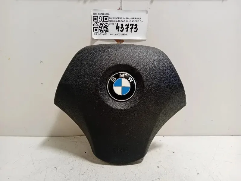 Air-bag Guidatore 607286600 Bmw Serie 5 E60 Berlina 2004