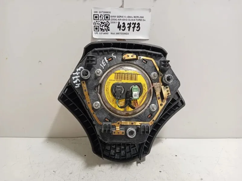 Air-bag Guidatore 607286600 Bmw Serie 5 E60 Berlina 2004