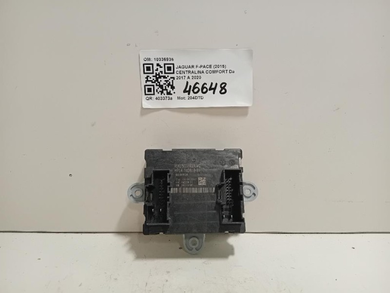 Centralina Comfort 10336936 Jaguar F-pace 2015