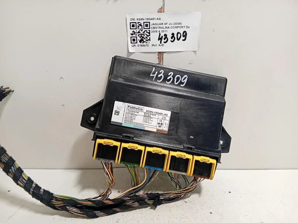 Centralina Comfort 8G9N-19G481-AA Jaguar XF I 2008