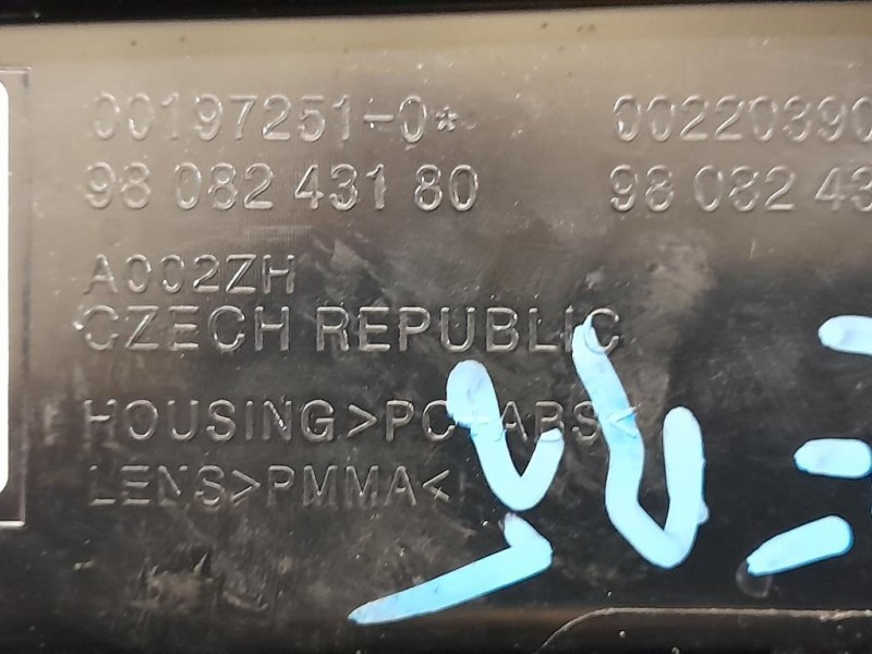 Fanale POST SX 9808243180 Opel Vivaro C 2019