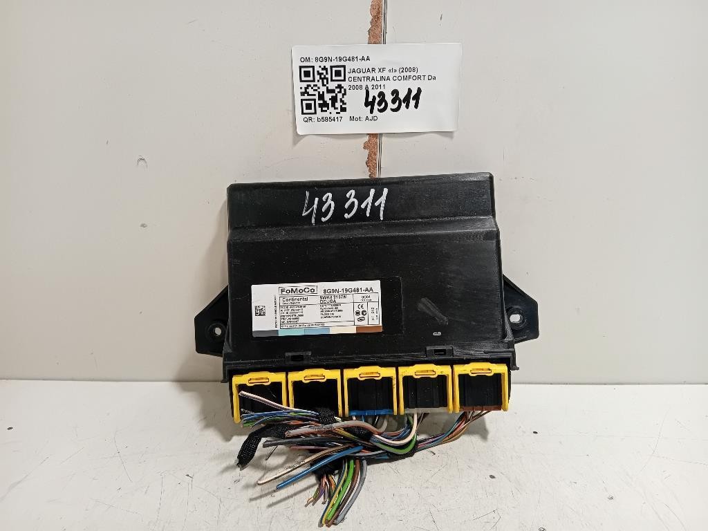 Centralina Comfort 8G9N-19G481-AA Jaguar XF I 2008