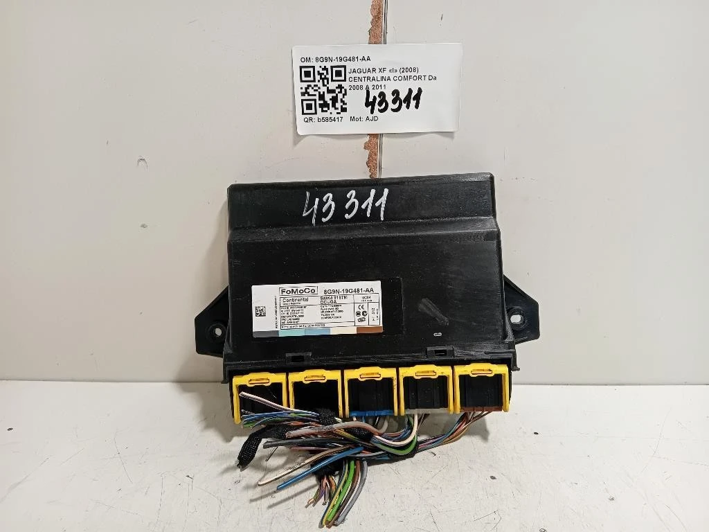 Centralina Comfort 8G9N-19G481-AA Jaguar XF I 2008