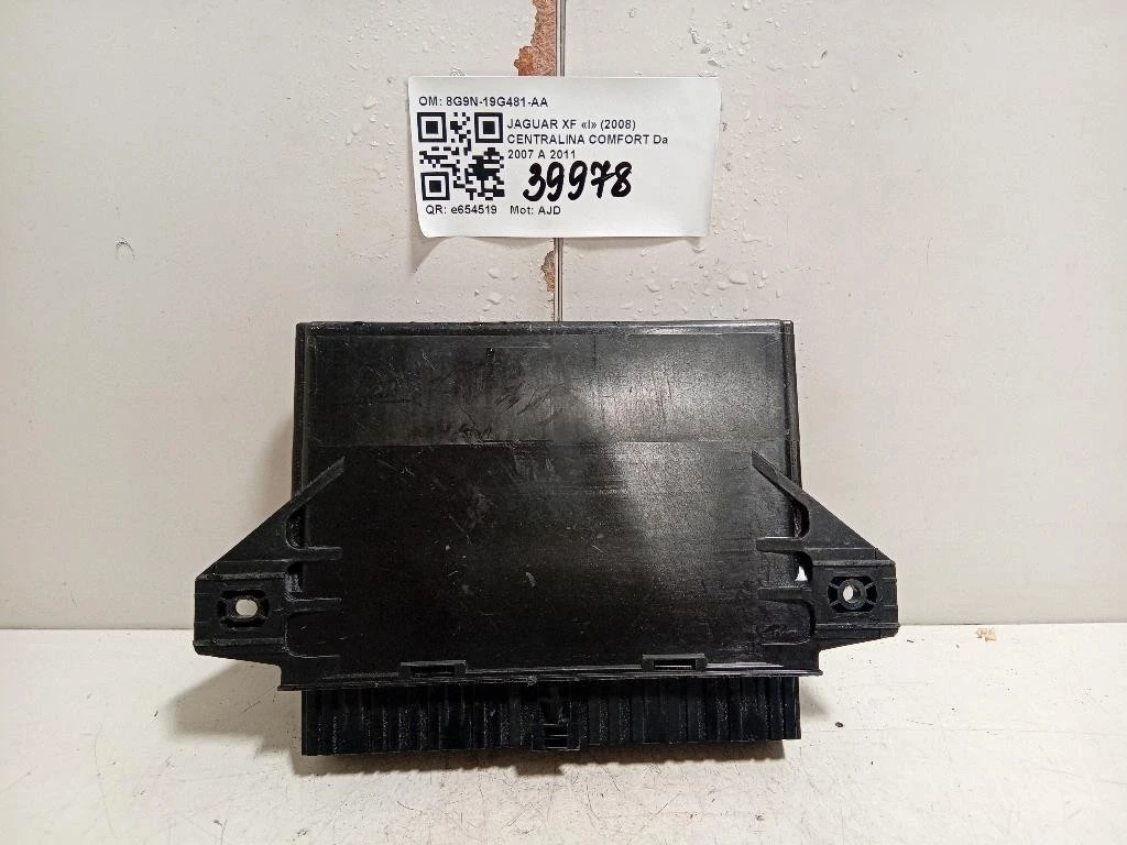 Centralina Comfort 8G9N-19G481-AA Jaguar XF I 2008