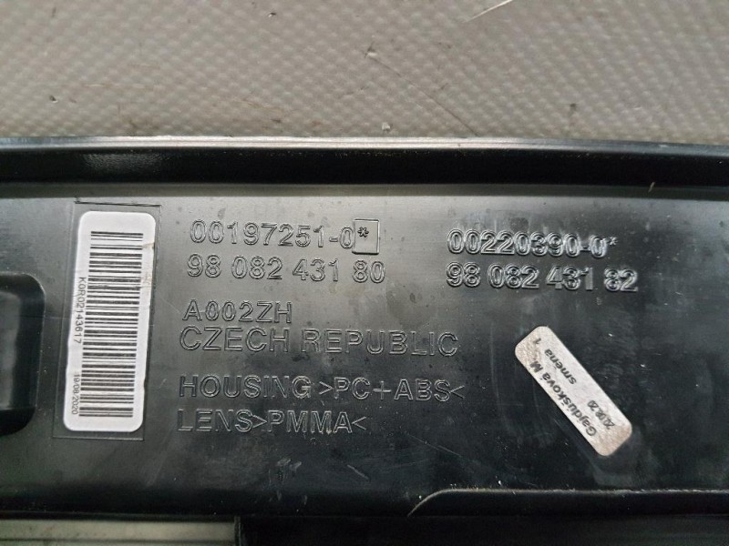 Fanale POST SX 2019 9808243180 Opel Vivaro C 2019