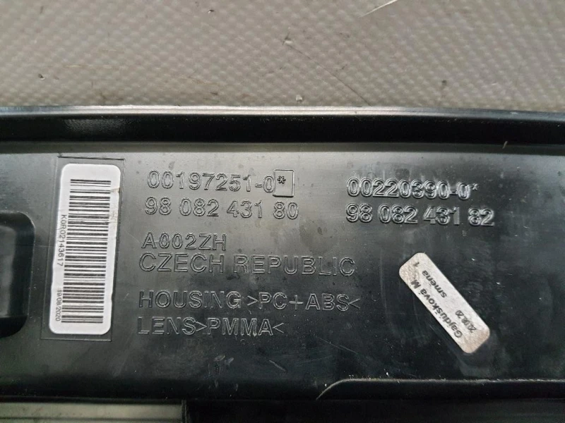 Fanale POST SX 2019 9808243180 Opel Vivaro C 2019