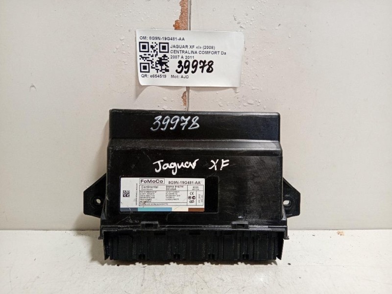 Centralina Comfort 8G9N-19G481-AA Jaguar XF I 2008
