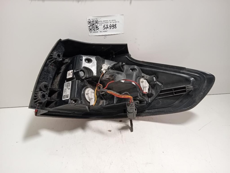 Fanale POST SX 13278784 Opel Zafira C 2012
