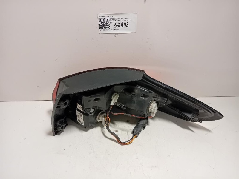 Fanale POST SX 13278784 Opel Zafira C 2012