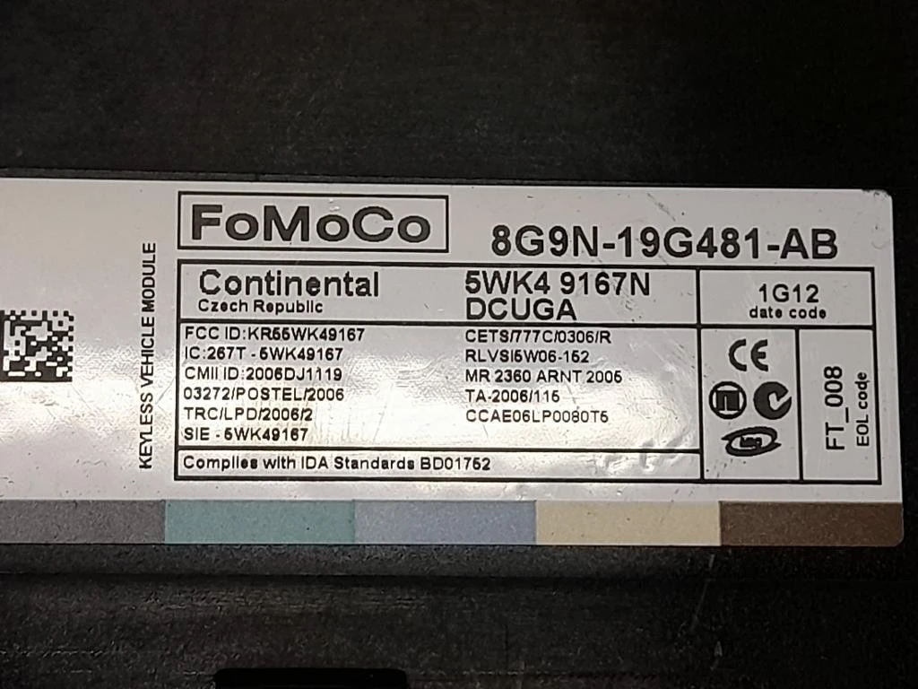 Centralina Comfort 8G9N19G481AB Jaguar XF I 2008