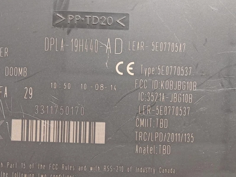 Centralina Comfort DPLA-19H440-AD Land Rover Range Rover Sport II 2009