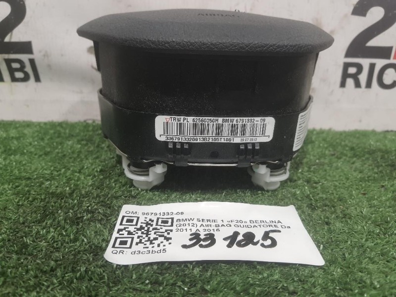 Air-bag Guidatore 6791332-09 AIRBAG BMW F20 Bmw Serie 1 F20 Berlina 2012
