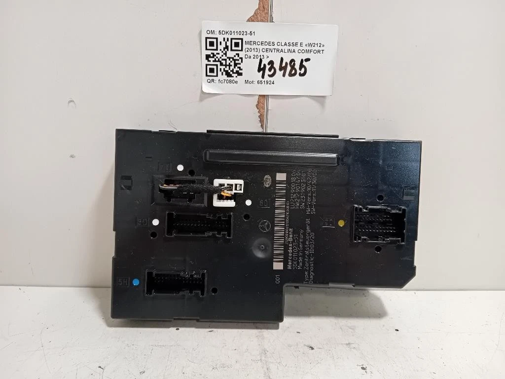 Centralina Comfort 5DK011023-51 Mercedes Classe E W212 2013