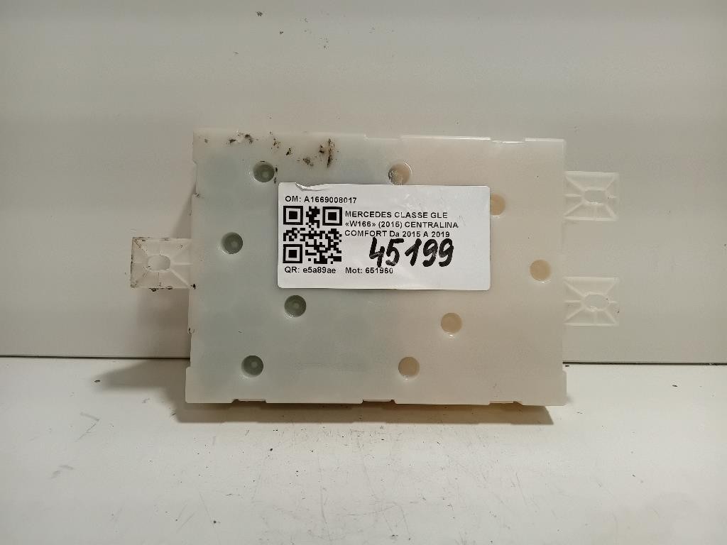 Centralina Comfort A1669008017 Mercedes Classe GLE W166 2015