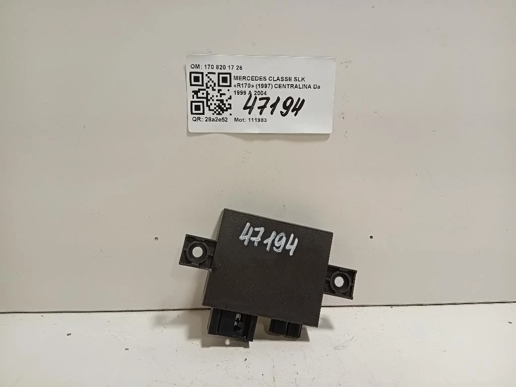 Centralina Comfort 170 820 17 26 Mercedes Classe SLK R170 1997