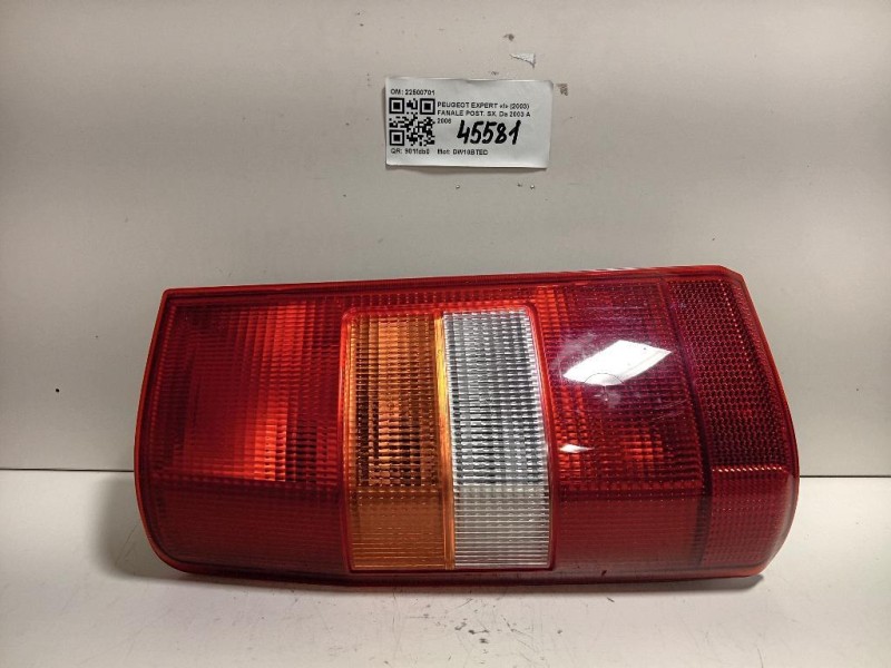 Fanale POST SX 22500701 Peugeot Expert I 2003